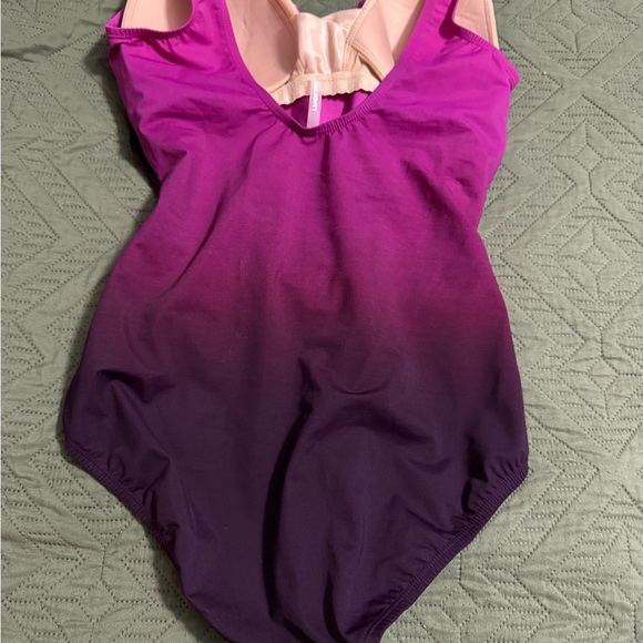 NWT Lands' End Ombré Slendersuit Swimsuit size 12 - Picture 6 of 9